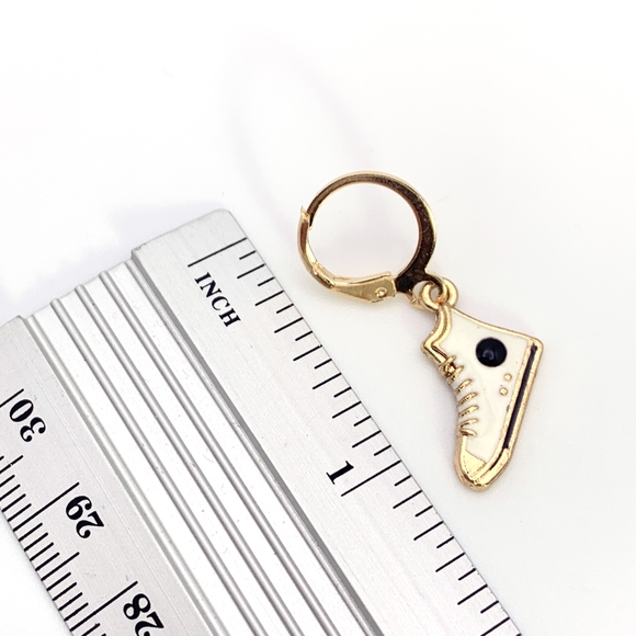Small Enamel Sneaker Earrings - Picture 4 of 5